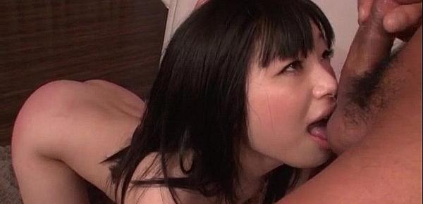  Hina Maeda swallows after a wild hardcore fuck